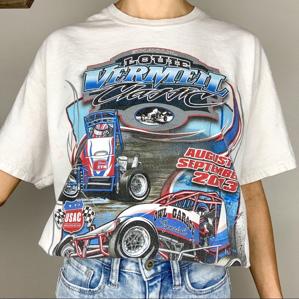 Louie Vermeil Auto Club Racing White T-Shirt